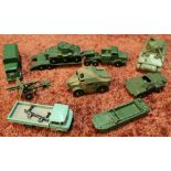 Small box containing a selection of various Lesney military vehicles