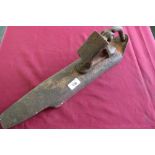 Cast metal railway top trap wheel wedge