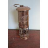 Brass miners lamp by E. Thomas and William LTD Aberdare