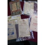 Selection of various railway luggage labels, British Railways hand bills including Western region,