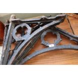 Three heavy cast metal LNER architectural supporting brackets marked 177 (62cm x 48cm) (3)
