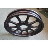 Painted cast metal drive type wheel (diameter 54.5cm)