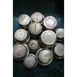 Collection of twelve various assorted brass wheel hubs for various manufacturers including Wright