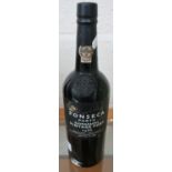 Sealed bottle of Fonseca Porto guimaraens vintage port 1986 bottled 1988