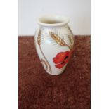 Moorcroft poppy pattern vase (13cm high)