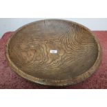 Large hollowed out elm bowl (43cm x 10cm)