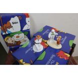 Eleven Coalport 'The Snowman' characters, all boxed