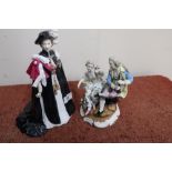Royal Worcester limited edition figure 'Her Majesty Queen Elizabeth II', 'The Order of the Garter'