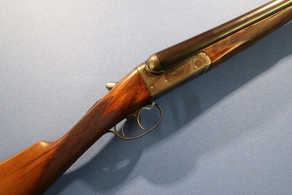 BSA 12 bore side by side ejector shotgun, with 28 inch barrels, marked Geo.P.Graham, made by BSA