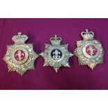 Three Kings Regiment helmet plate badges