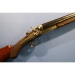 T.Wild 12 bore hammer gun with reproofed nitro 30 inch barrels, 14 inch semi pistol grip stock,