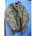 British Military Combat 95 pattern Gore-Tex overcoat and a Outdoor Connection woodland camouflage