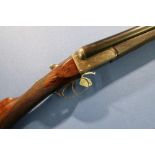 H. Hodgson 12 bore side by side ejector shotgun with 28 inch barrels, barrels engraved to the top