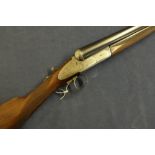 12 bore side by side ejector shotgun by Cogswell & Harrison, with side plated action, 27 1/2 inch