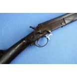 Belgium side lever opening single barrelled .410 shotgun with 30 1/5 inch first stage octagonal