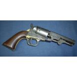 Manhattan Firearms Co Newick N.J Patent March 8 1864 percussion cap Navy pistol, the 4 inch