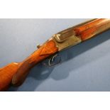 Merkel Suhl 12 bore over and under ejector shotgun with 28 inch barrels, choke 1/4 and CYC, with