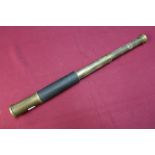 Two drawer brass telescope