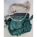 Shakespeare fishing bag and small landing net