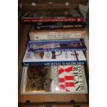Selection of various hardback military reference and other books including Antique Edged Weapons,
