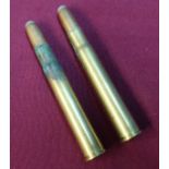 2 x .375 flanged Holland & Holland rifle rounds (section 1 certificate required)