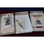 Large selection of military ephemera including photographic prints, cuttings, regimental magazines