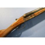 Boxed as new Ugartechea 12 bore side by side ejector shotgun with colour hardened action and 28 inch