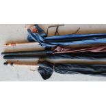 Four coarse rods including an East Anglian rod (length 9ft/2.75m), Milborough rod, and two others