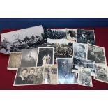 Collection of German military related photographic prints and similar items including German