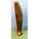 Mounted half wooden propeller blade stamped G1088 200HP HIS (130cm high) (from a WWI SE5 fighter