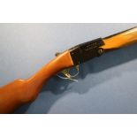 Italian Breda 20 bore single barrel folding action shotgun, with 27 3/4 inch barrels, and 14 inch