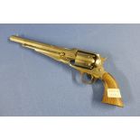 Boxed as new Uberti 1858 Remington .44 stainless army revolver with 8 inch barrel, serial no.