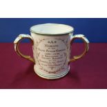 Coalport Tig mug with gilt detail 'A memento of the South African campaign 1899 - 1900 In