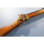 Army Sport 1874 Sharpes 45/70 cal rifle with 30 inch octagonal barrel, set triggers, and colour