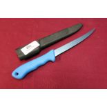 As new Mac fillet knife with sheath