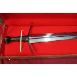 Royal Armouries Museum limited edition copy of the 15th C English Arming sword, browned pommel and