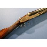 Army & Navy 12 bore side-lock ejector shotgun with 28 inch barrels, choke CYC & CYC, 14 1/2 inch