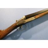 Cogswell and Harrison 12 bore side by side ejector side plated shotgun, with 30 inch barrels,