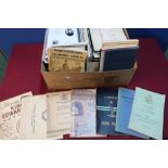 Box containing a large quantity of military ephemera, pamphlets, regimental journals, booklets etc