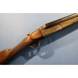 20 bore side by side Charles Playfair & Co of Aberdeen shotgun with 28 inch barrels, 14 1/2 inch