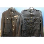 Royal Medical Corp blues No 1 dress tunic and similar Royal Engineers tunic with medal bar