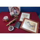 Quantity of country sporting related items, including various framed prints, collectors plates,