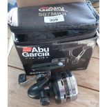 Boxed canvas cased Abu Garcia 507 MK II spinning reel