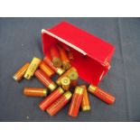 Box containing a quantity of various assorted inert vintage shotgun cartridges