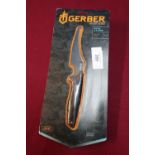 Sealed as new Gerber hunting myth E-Z open gutting knife with sheath