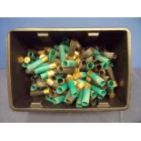 Box containing a large quantity of Remington Industrial 10 bore cartridge cases