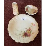 Group of Royal Worcester ceramics comprising of side plate No. 1416, a clam shell dish No. 1413