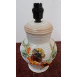 Clarice Cliff Newport Pottery ceramic table lamp (no flex) (height 25cm)