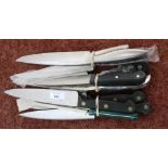 Selection of various assorted kitchen knives