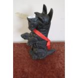 Cast metal Scottie dog door stop (37cm high)